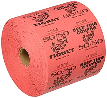 【中古】【輸入品・未使用】Red 50/50 Raffle Tickets : roll of 1000