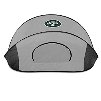 【中古】【輸入品・未使用】NFLニューヨークJets MantaポータブルポップアップSun /風Shelter、ブラック/グレー