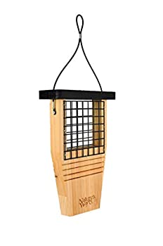 【中古】【輸入品・未使用】Natures Way Bird Tail-Prop Suet Feeder 14X7.875X3 In Cedar CWF1