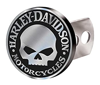 【中古】【輸入品・未使用】Harley-Davidson Hitch Cover%ｶﾝﾏ% Willie G Skull Hitch Plug%ｶﾝﾏ% Brushed Silver 2283
