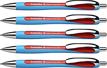 【中古】【輸入品・未使用】Schneider Slider Rave XB ボールペン 5本入り レッド (132502)