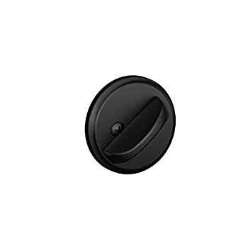 【中古】【輸入品・未使用】Schlage (シュラーゲ) 住宅用片側デッドボルト＋サムターン Bシリーズ マットブラック B80