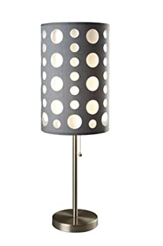 【中古】【輸入品・未使用】Ore International 9300T-GY-WH Modern Retro Table Lamp%カンマ% 33-Inch%カンマ% Grey/White by ORE