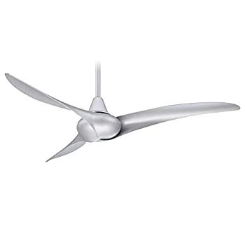 【中古】【インポート品・未当て嵌める】Minka-Aire F843-SL Wave 52in 3金モール 最高限度気違い しろがね色完成