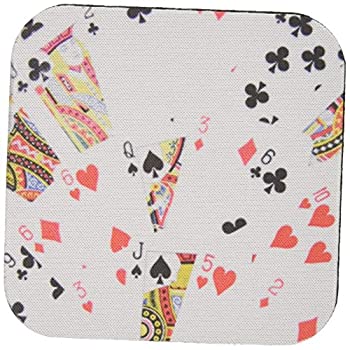 【中古】【輸入品・未使用】(set-of-4-Soft) - 3dRose LLC cst_112895_1 Soft Coasters%ｶﾝﾏ% %ﾀﾞﾌﾞﾙｸｫｰﾃ%Playing Cards Photography-Deck of Cards Photo Gift for Poker Br 12,771円
