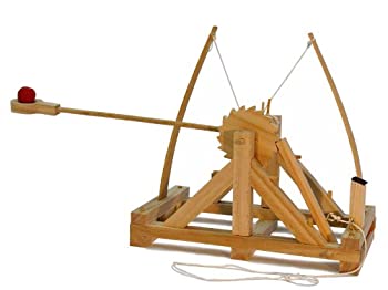 【中古】【輸入品・未使用】あおぞら レオナルド・ダ・ヴィンチの木製科学模型 カタパルト