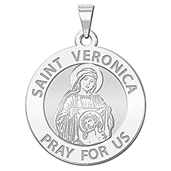 【中古】【輸入品・未使用】Saint Veronica Religious Medal???Available inソリッド10?K and14?K黄色またはホワイトゴールド、またはスターリングシルバー