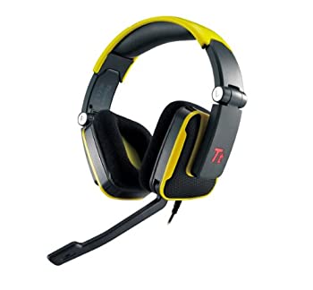 【中古】【輸入品・未使用】Tt eSPORTS HT-SHK002ECYE Thermaltake SHOCKゲーミングヘッドセット、イエロー