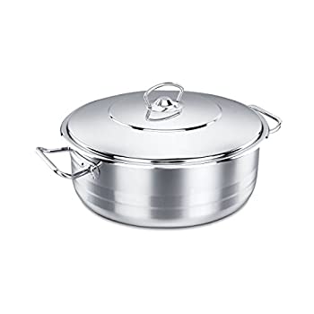 【中古】【インポート品・未当て嵌める】Korkmaz Dutch Oven with Lid (16クオート) by Korkmaz