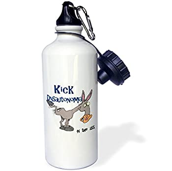 【中古】【輸入品・未使用】3dRose wb_115602_1 Kick Epilepsy in The Ass Awareness Ribbon Cause Design Sports Water Bottle%ｶﾝﾏ% 21 oz%ｶﾝﾏ% White by 3dRose [並行輸入 24,753円