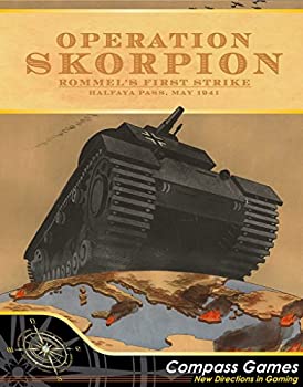 【中古】【輸入品・未使用】COMPASS: Operation Skorpion%ｶﾝﾏ% Rommel's First Strike%ｶﾝﾏ% Halfaya Pass%ｶﾝﾏ% May 1941%ｶﾝﾏ% Board Game｜スカイマーケットプラス