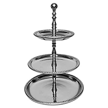 【中古】【輸入品・未使用】KINDWER 3-Tier Beaded Aluminum Stand%ｶﾝﾏ% 22-Inch%ｶﾝﾏ% Silver by KINDWER [並行輸入品]｜スカイマーケットプラス 71,424円