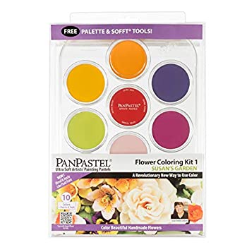 【中古】【輸入品・未使用】PanPastel Ultra Soft Artist Pastel Set 9ml 10/Pkg-Flower Coloring Kit-Susan Garden (並行輸入品)