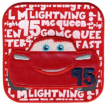 【中古】【輸入品・未使用】Disney Cars McQueen Words Sew-On Applique- (並行輸入品)