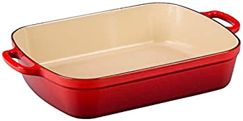【中古】【輸入品・未使用】Le Creuset Signature Cast Iron Rectangular Roaster%ｶﾝﾏ% 7.0-Quart%ｶﾝﾏ% Cherry [並行輸入品]｜スカイマーケットプラス