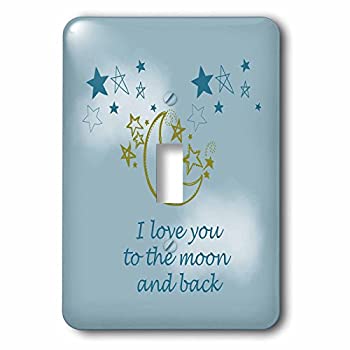 【中古】【輸入品・未使用】3drose LSP _ 155825?_ 1?I Love You To The Moon And Backライトスイッチカバー