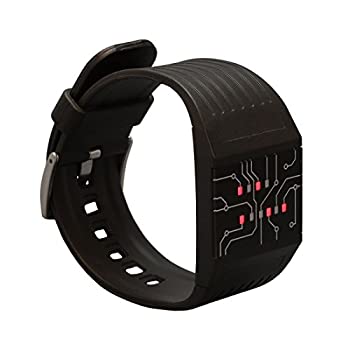 【中古】【輸入品・未使用】getDigital バイナリ腕時計 プロフェッショナル向け LEDライト付き - バイナリコードとして時刻を示すブラックデジタルクロック|スカイマーケットプラス