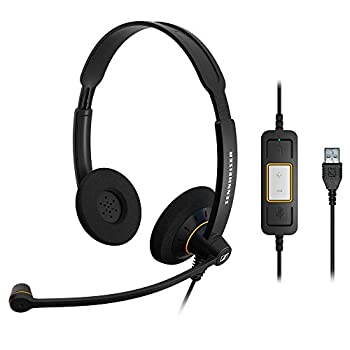 【中古】【輸入品・未使用】ゼンハイザー SC 60 USB ML エントリークラス 両耳USBヘッドセット、コールコントロール機能付 504547|スカイマーケットプラス