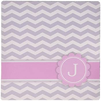 【中古】【輸入品・未使用】InspirationzStore Monograms???レターJモノグラムonグレーと白シェブロンwithピンク???グレージグザグ???個人初期Zig Zags???マウスパッド(MP 1｜スカイマーケットプラス