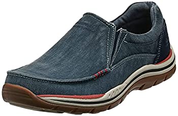 【中古】【輸入品・未使用】Skechers Men EXPECTED - AVILLOローファーズ、ネイビー、8M US