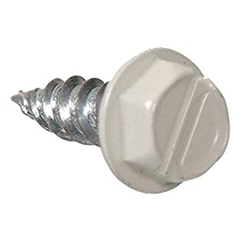 【中古】【インポート品・未当て嵌める】The Hillman Group 47711 7 x 1/2-Inch White Gutter and Stovepipe Assembly/Repair Screw by The Hillman Group