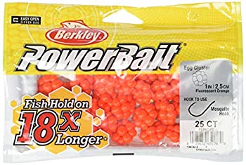 【中古】【輸入品・未使用】PowerBait FWトラウト/ニジマスEggクラスタ釣り餌 オレンジ