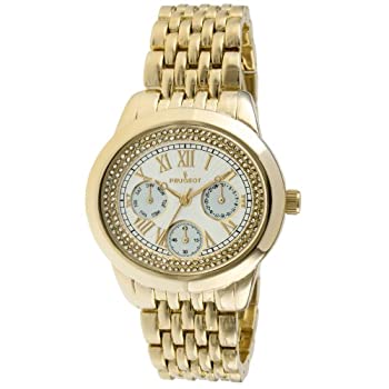 【中古】【輸入品・未使用】[女性用腕時計]Peugeot Women's 7089G Analog Display Japanese Quartz Gold Watch[並行輸入品]