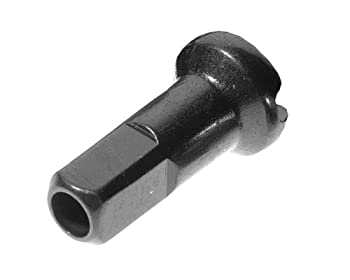 【中古】【インポート品・未当て嵌める】DT Swiss Pro Lock Pro Head 2.0 x 12粍 Black Brass Nipple%ｶﾝﾏ% Box of 100 by DT Swiss 自転車用パーツ-その他