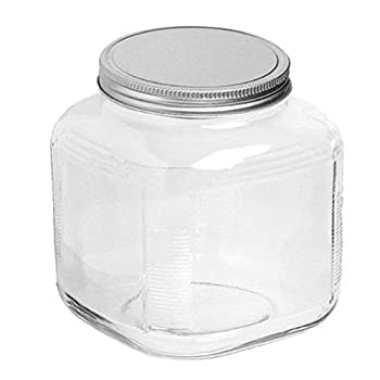 【中古】【輸入品・未使用】Anchor Hocking 1-Gallon Cracker Jar with Brushed Aluminum Lid%ｶﾝﾏ% Set of 4 by Anchor Hocking [並行輸入品]