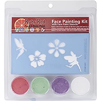 【中古】【輸入品・未使用】Ruby Red Face Painting Stencil Kit-Fairy (並行輸入品)
