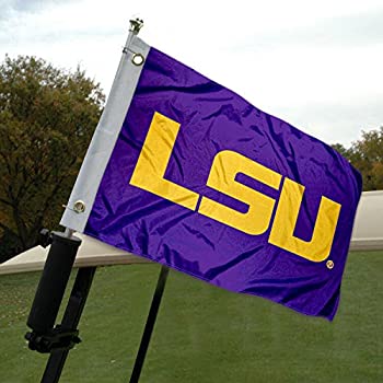 【中古】【輸入品・未使用】College Flags & Banners Co. LSU ゴルフカート ボートフラッグ｜スカイマーケットプラス