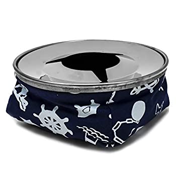 【中古】【インポート品・未当て嵌める】Five Oceans 防風ビーンバッグ灰皿 青み FO-101