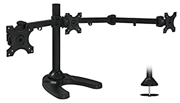【中古】【インポート品・未当てはめる】Mount-It! MI-789 Triple Monitor Stand Freestanding LCD Computer Screen Desk Mount for 19%ｶﾝﾏ% 20%ｶﾝﾏ% 22%ｶﾝﾏ% 23%ｶﾝﾏ% 24 Inch Monitors