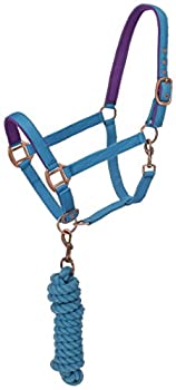 【中古】【インポート品・未当て嵌める】Tough 1 Tough-1 Neoprene Padded Halter with Antique Hardware Lead Set