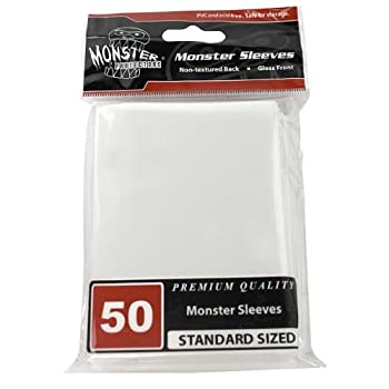 【中古】【輸入品・未使用】Sleeves - Monster Protector Sleeves - Standard Size Gloss - White (Fits MTG Magic the Gathering and Other Standard Sized [並行輸入品]｜スカイマーケットプラス