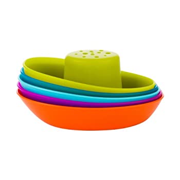 【中古】【インポート品・未当て嵌める】Boon Fleet Stacking Boats Bathing Toy by Boon [並行輸入品]