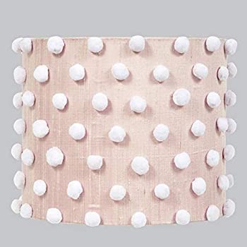 【中古】【輸入品・未使用】Jubileeコレクション4662ドラムシェードピンクwithホワイトPom Pom %カンマ% Large|スカイマーケットプラス