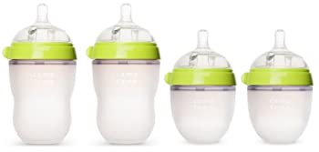 【中古】【インポート品・未当て嵌める】Comotomo Natural Feel Bundle - 4 Items: 8 Ounce Baby Bottles Green \u0026 5 Ounce Baby Bottles Green by Comotomo [並行輸入品]
