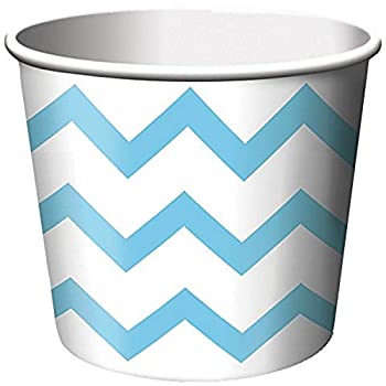 【中古】【輸入品・未使用】Chevron Stripe Treat Cups - Pastel Blue (6) シェブロンストライプは、カップを扱う - パステルブルー（6）♪ハロウィン♪クリスマス♪ [並行｜スカイマーケットプラス 8,090円