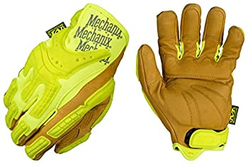 【中古】【輸入品・未使用】Mechanix Wear - CG Leather Hi-Viz Heavy Duty Gloves (Large%ｶﾝﾏ% Brown/Fluorescent Yellow) 141［並行輸入］