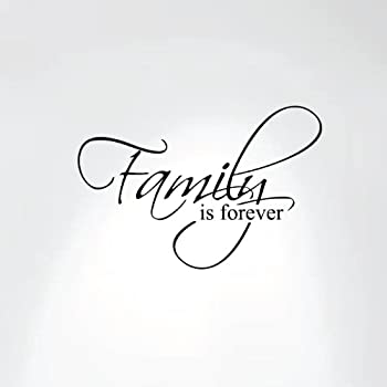 【中古】【輸入品・未使用】Innovative Stencils 1225 mblack Family Is Forever Vinyl Wall Decal Art Saying Home Decor Sticker by Innovative Stencils [並行輸入品]｜スカイマーケットプラス