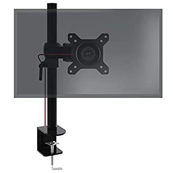 【中古】【輸入品・未使用】Duronic DM351X1 一画面モニターアームスタンド シングルＰＣデスクマウント 黒 アルミニウム 高さ調整可 １３－２７インチモニター ＶＥＳＡ７