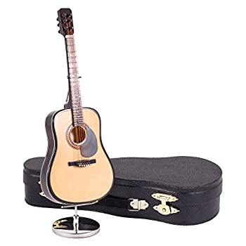 【中古】【インポート品・未当て嵌める】String Guitar with Pick Guard Music Instrument Miniature Replica with Case - Size 7 インチ. by Broadway Gift キッチン用品・食器・調理器具-その他
