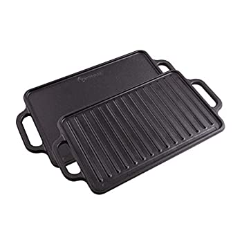 【中古】【インポート品・未当て嵌める】Victoria Rectangular Griddle%ｶﾝﾏ% Reversible Cast Iron%ｶﾝﾏ% 12.5 x 7.5 inch%ｶﾝﾏ% Seasoned by Victoria