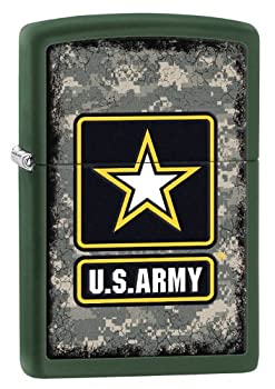 【中古】【輸入品・未使用】ZIPPO U.S.ARMY #28631 ACU迷彩 マットグリーン|スカイマーケットプラス