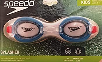 【中古】【インポート品・未当て嵌める】Kids Speedo Splasher Goggles - Blue/Clear