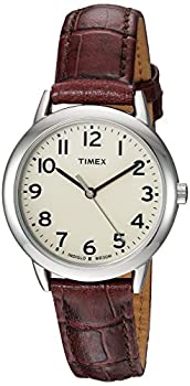 【中古】【輸入品・未使用】Timex レディース Easy Reader レザーストラップウォッチ Brown Croco/Cream｜スカイマーケットプラス