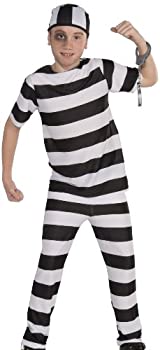 【中古】【輸入品・未使用】[フォーラム ノベルティ]Forum Novelties Striped Convict Costume%ｶﾝﾏ% Child Medium 71055 [並行輸入品]