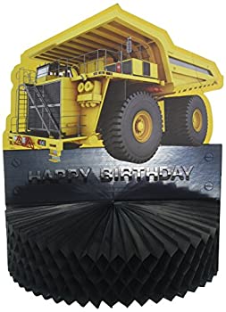 【中古】【輸入品・未使用】Construction Birthday Zone Honeycomb Cutout Centrepiece