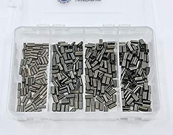 【中古】【輸入品・未使用】Mini Copper Double Barrel Crimp Kit 100pcs each .8%ｶﾝﾏ%1.0%ｶﾝﾏ%1.2%ｶﾝﾏ% & 1.4mm 23lb-80kg
